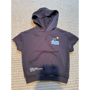 Grayson Mini Kids Short Sleeve‎ Hoodie Waves Laguna Beach California Size 18M